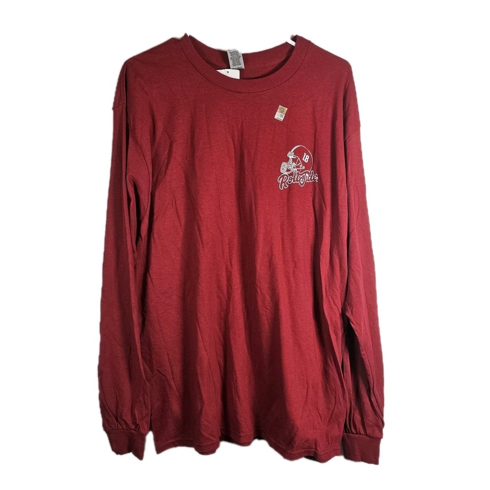 Alabama Crimson Tide Red Long-Sleeve Men's Size L T-Shirt Graphic Roll Tide NWT